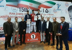 مدال برنز مسابقات بین المللی بر گردن کاراته کار چهارمحالی