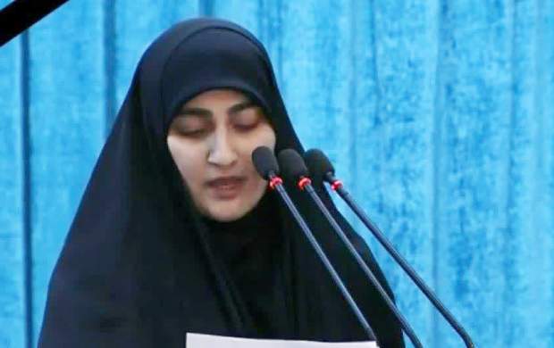 دختر شهید سپهبد سلیمانی: با خون پدر شهیدم در میدان نبرد حریف می&zwnj;طلبم