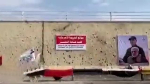 فیلمی از مقتل سپهبد شهید حاج قاسم سلیمانی و همرزمانش در نزدیکی فرودگاه بغداد