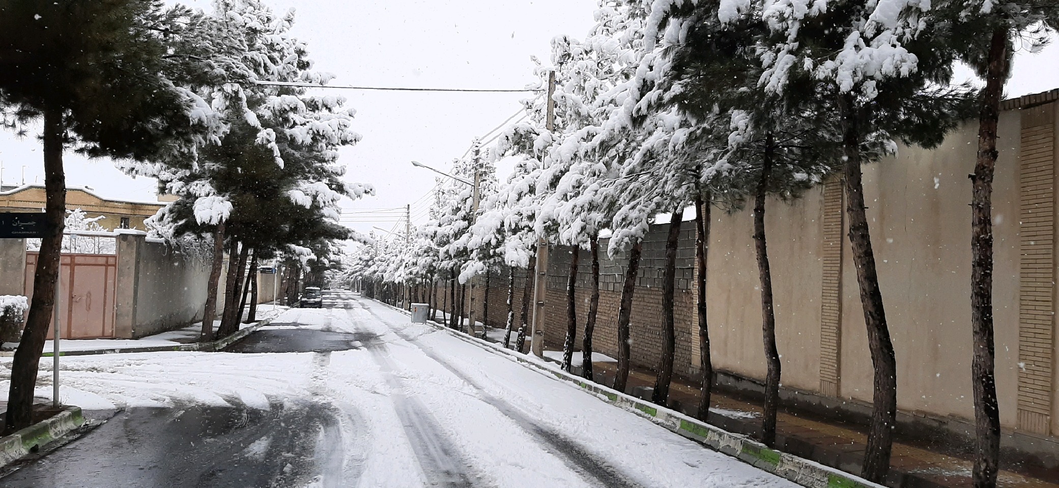 تصاویری از بارش کم سابقه برف در شهرستان جغتای