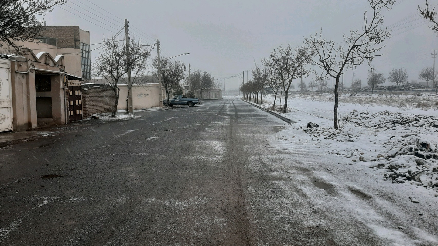 تصاویری دیدنی از بارش برف در فریمان