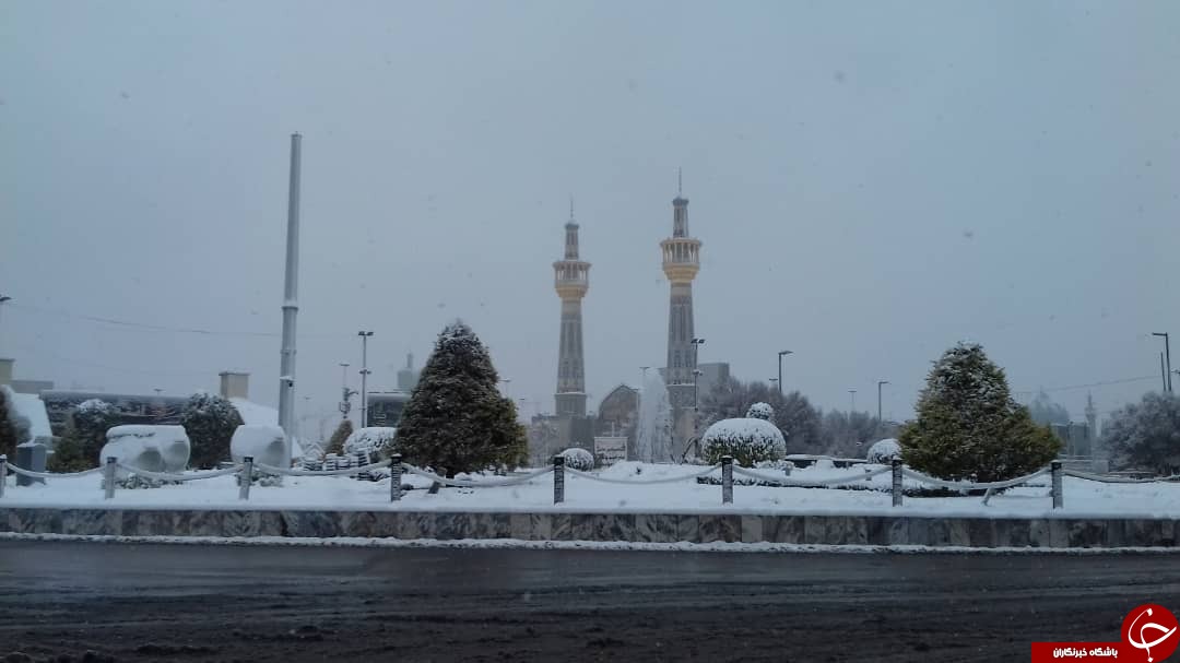 مشهد یکپارچه سفیدپوش شد + عکس
