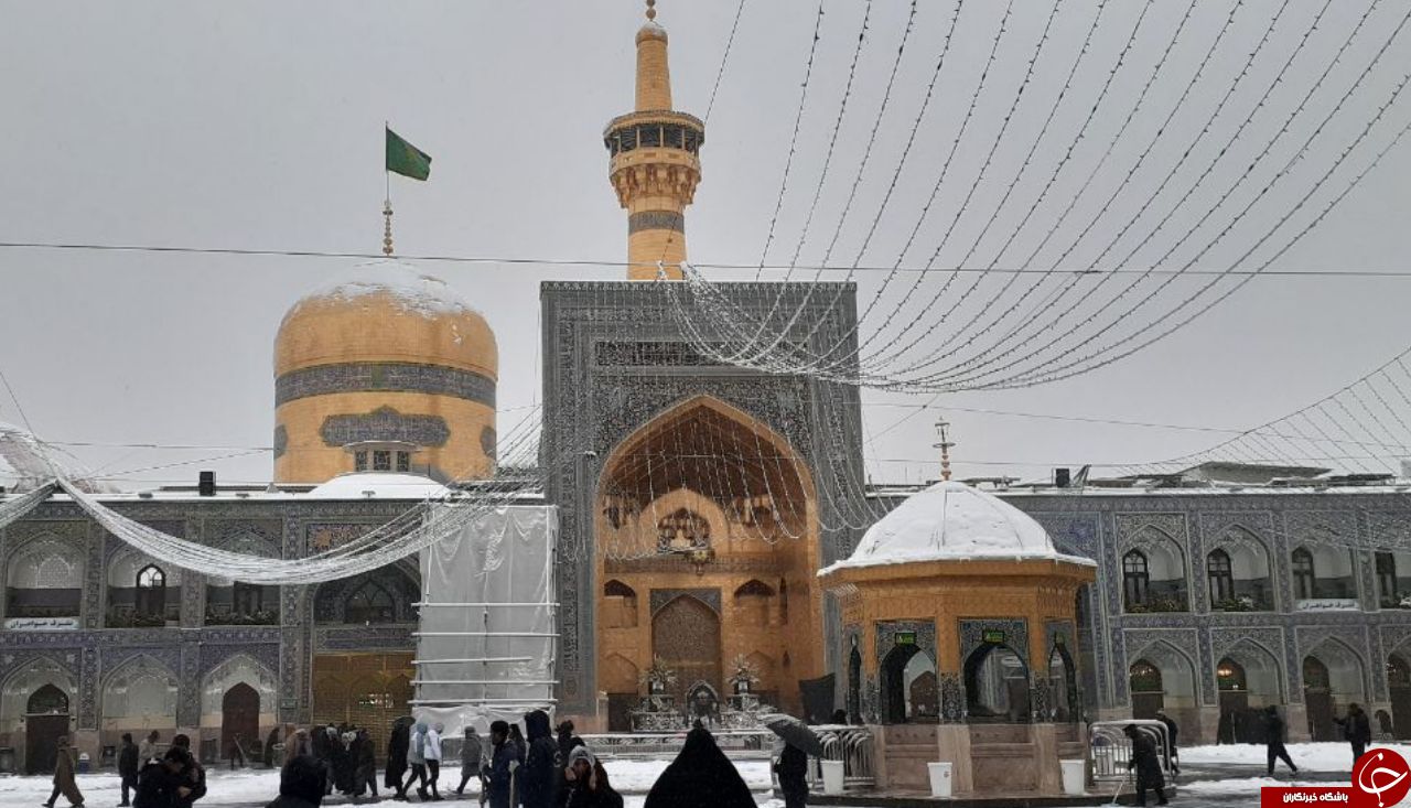 تصاویری زیبا از سفید پوش شدن مشهد