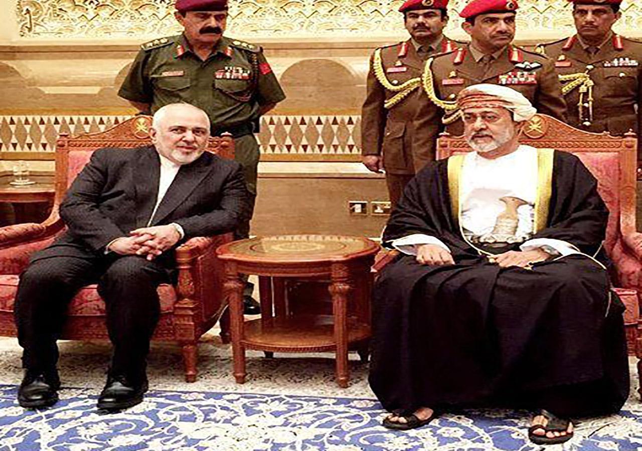 دیدار ظریف با پادشاه جدید عمان + فیلم