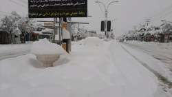 بارش کم سابقه برف در فریمان