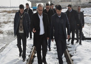 بازدیدمعاون هماهنگی امور عمرانی استاندار آذربایجان غربی از ایستگاه راه آهن ارومیه
