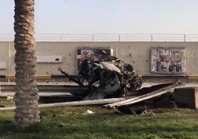 محل شهادت سردار سلیمانی