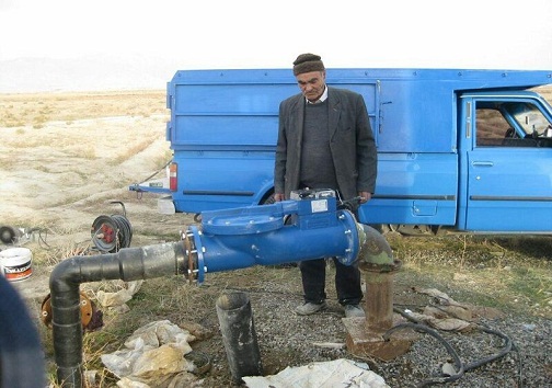 کنترل برداشت با نصب کنتور هوشمند بر روی چاه های آب