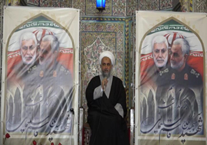 مراسم بزرگداشت سردار شهید سلیمانی در مسجد وکیل شیراز