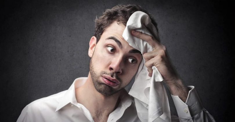 عرق کردن بدن 