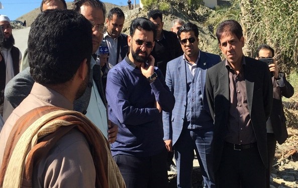 بازدید وزیرارتباطات از مناطق سیل زده سیستان و بلوچستان