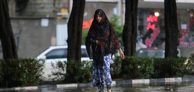 بارش باران و آب گرفتکی معابر بندرعباس