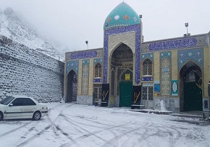 آستان مقدس امامزاده جعفر (ع) سفیدپوش شد + تصاویر