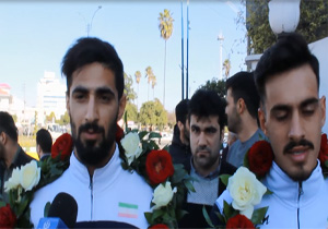استقبال مردم بابل از قهرمانان والیبال ساحلی