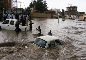 ارسال محموله کمک های سپاه فجر فارس به سیل زدگان جنوب کشور