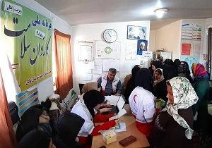 کاروان سلامت هلال احمر به روستای «داشبند» بوکان رسید
