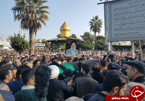 تشییع پیکر آیت الله میبدی در گرگان + تصاویر