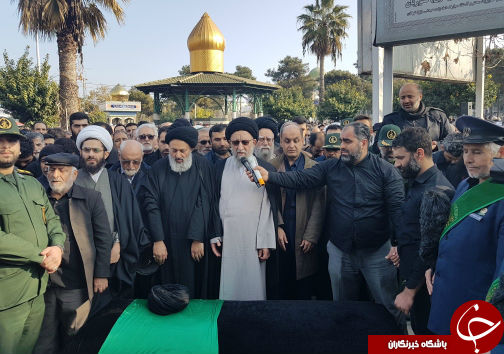 تشییع پیکر آیت الله میبدی در گرگان + تصاویر