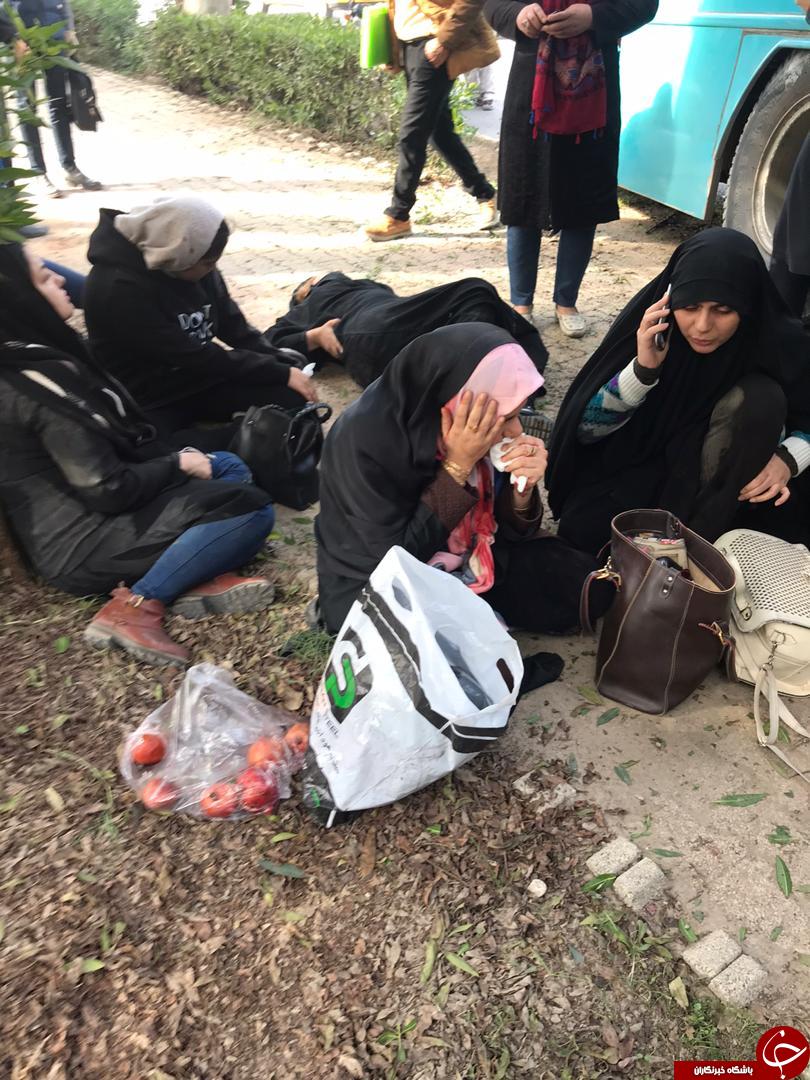 برخورد اتوبوس با پل عابر پیاده در اهواز حادثه آفرید