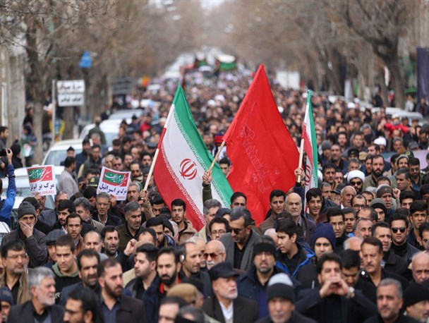 راهپیمایی اقتدار و صلابت نظام جمهوری اسلامی در همدان
