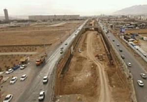 پایان بدنه سازی طولانی‌ترین زیرگذر شیراز