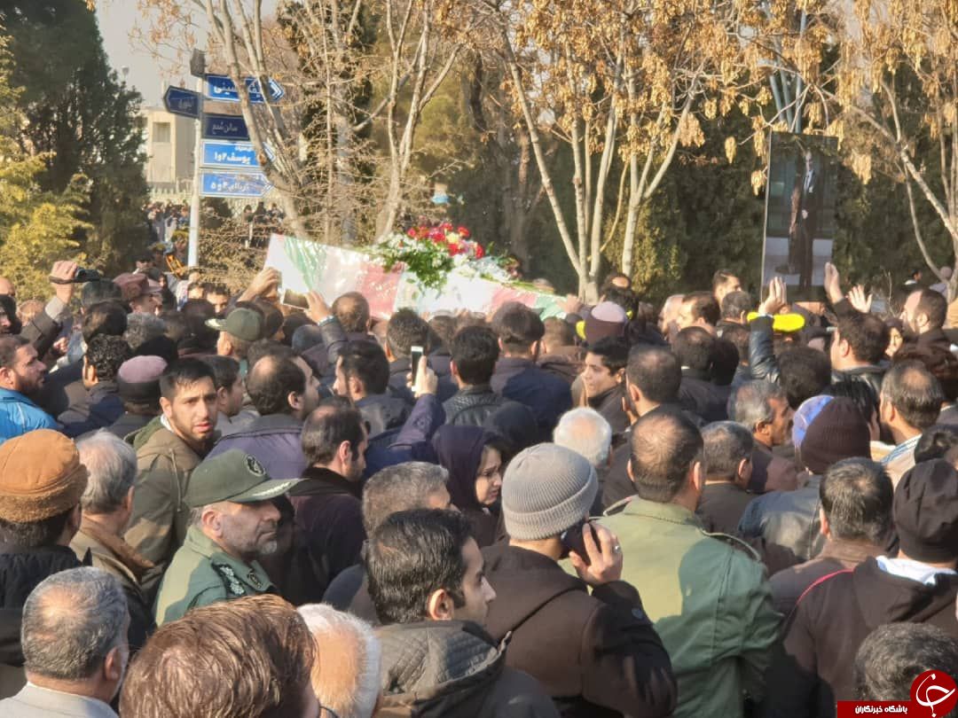  مراسم خاکسپاری شهدای سقوط هواپیمای اوکراینی
