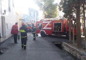 آتش‌سوزی یک واحد مسکونی در سمنان