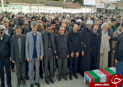 تشییع پیکر جان باخته حادثه هواپیمای اوکراینی در بابل