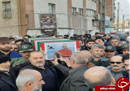 تشییع پیکر جان باخته حادثه هواپیمای اوکراینی در بابل
