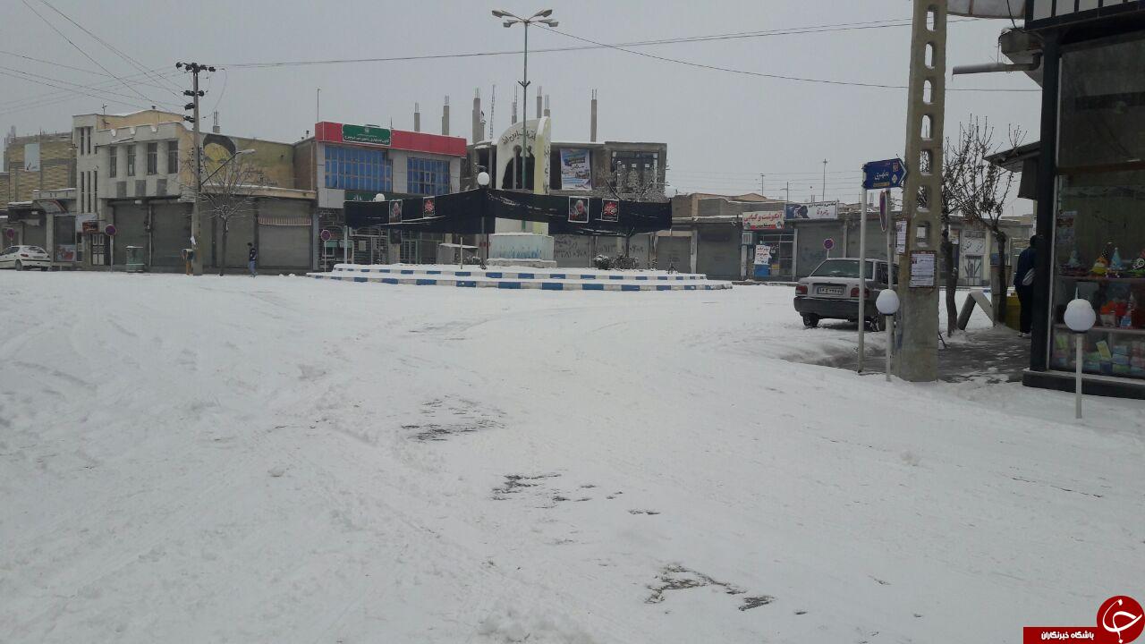 چهاربرج سفیدپوش شد + تصاویر