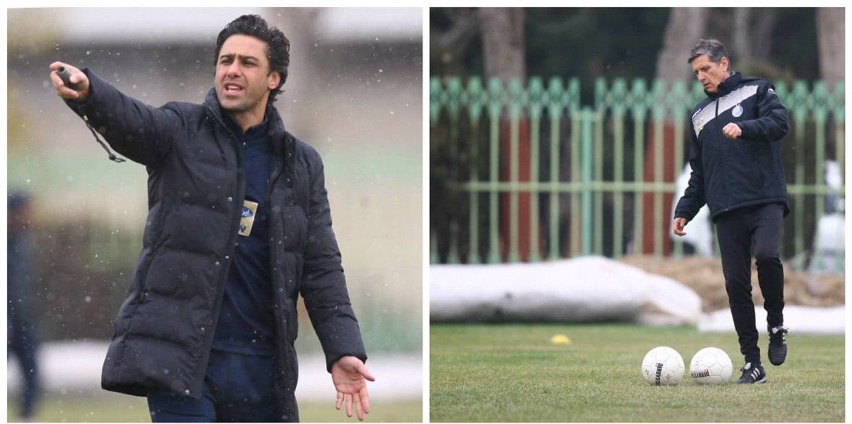 غیب فرشید باقری در تمرین استقلال
