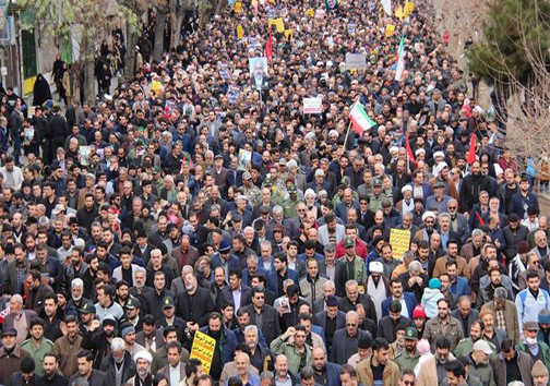 نمایی از حضور میلیونی مردم سراسر کشور در حمایت از آرمان&zwnj;های انقلاب و تکریم جانباختگان سقوط هواپیمای اوکراینی