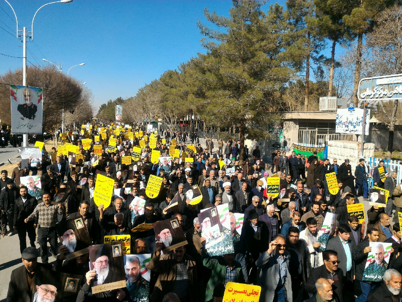 نمایی از حضور میلیونی مردم سراسر کشور در حمایت از آرمان&zwnj;های انقلاب و تکریم جانباختگان سقوط هواپیمای اوکراینی