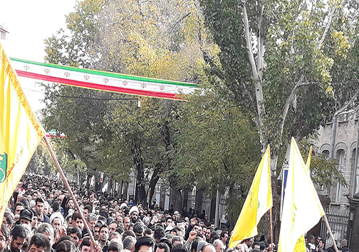 نمایی از حضور میلیونی مردم سراسر کشور در حمایت از آرمان&zwnj;های انقلاب و تکریم جانباختگان سقوط هواپیمای اوکراینی