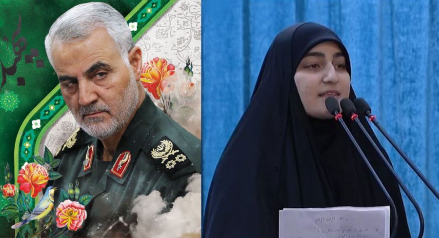 دلتنگانه دختر سپهبد شهید قاسم سلیمانی در فراق سردار دل‌ها