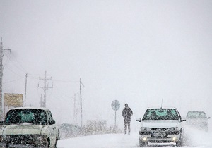 وقوع کولاک برف در شهرستان کوهرنگ