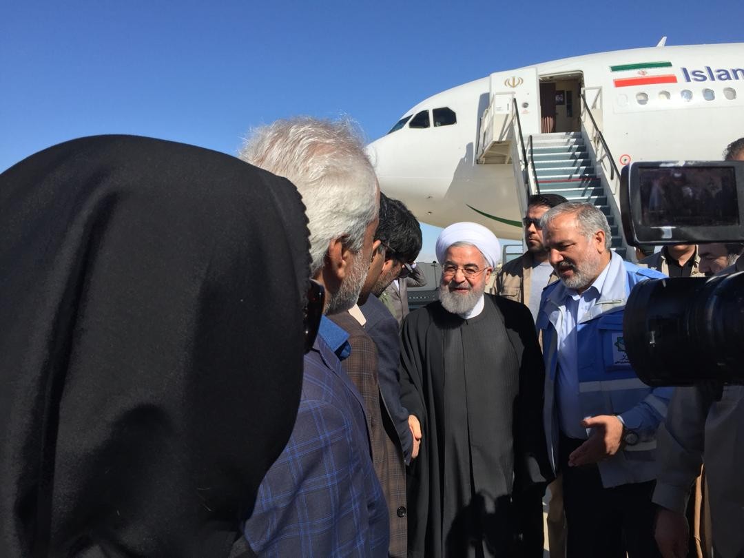 رئیس جمهور وارد فرودگاه کنارک شد