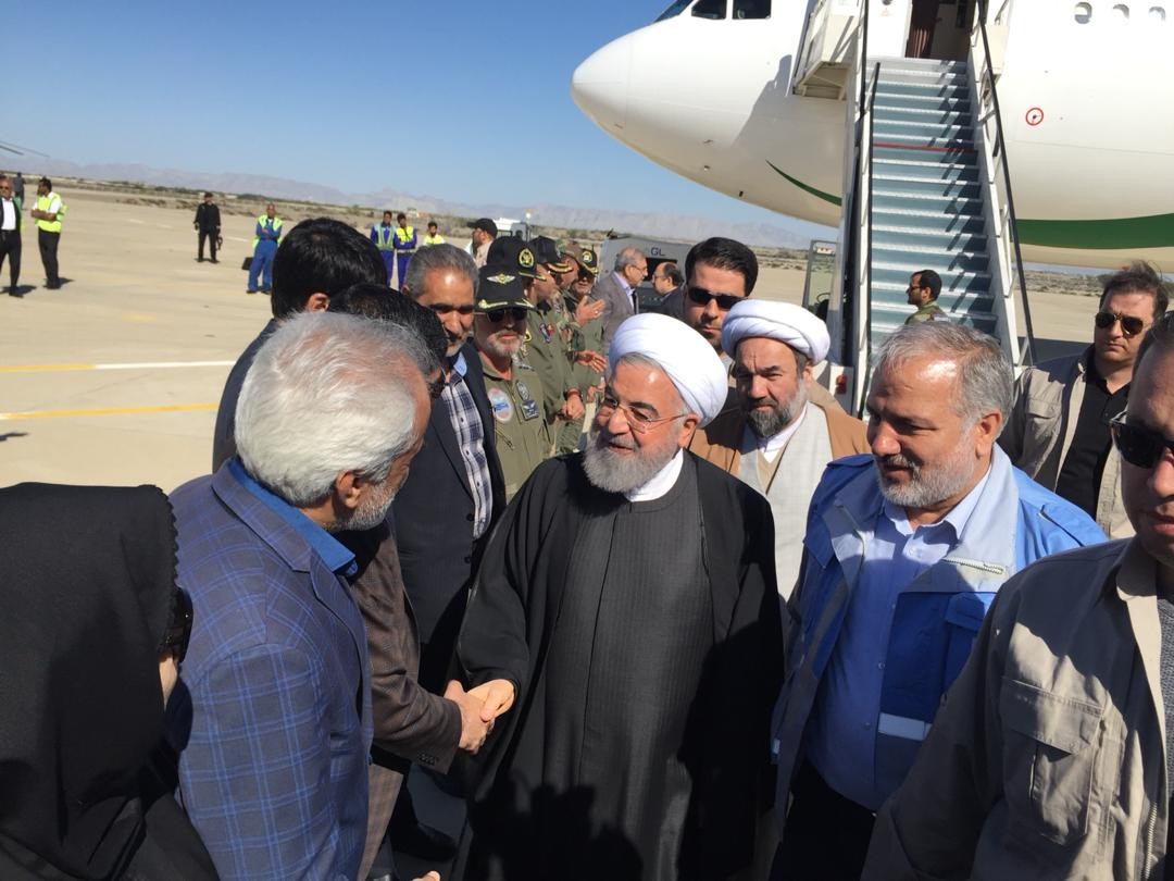 رئیس جمهور وارد فرودگاه کنارک شد