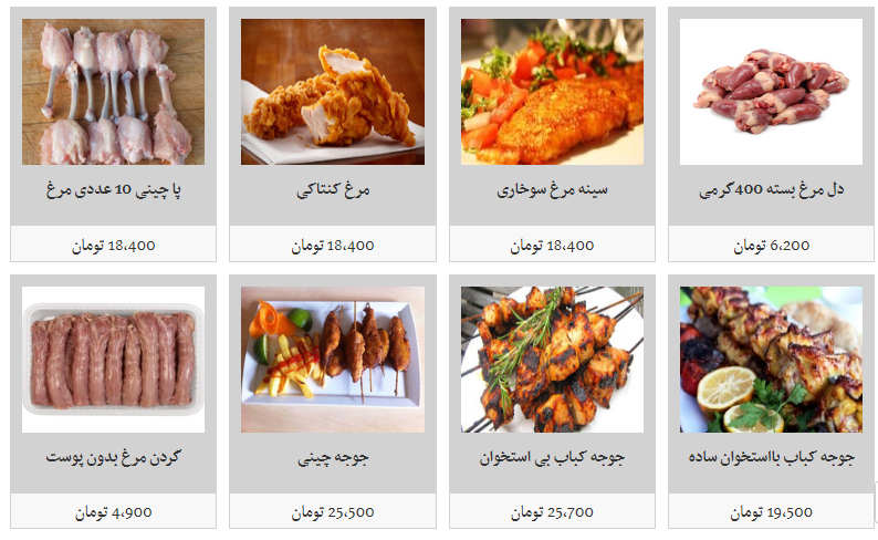 قیمت گوشت مرغ در غرفه های تره بار