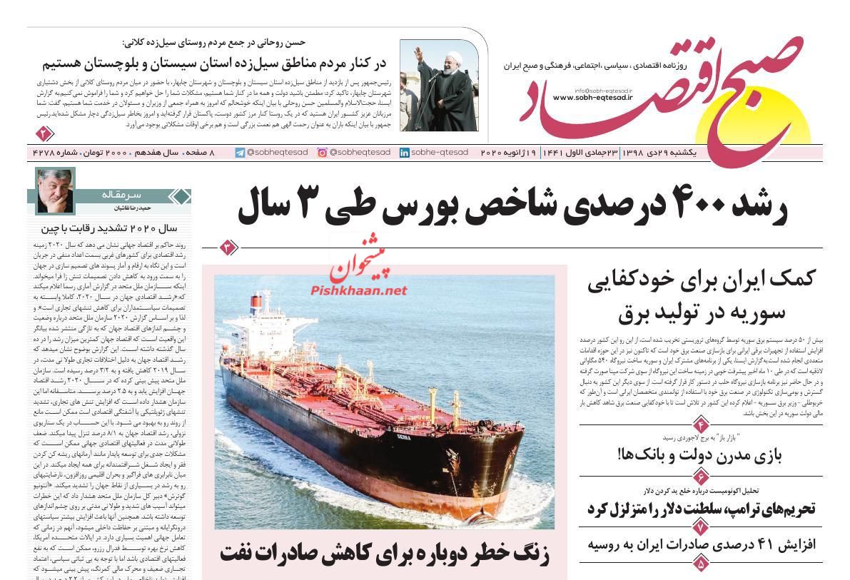 پیوست موتور ملی به یورو۵/ نرخ ثابت سود بانکی به تاریخ می پیوندد/ پرش بورس به ابرکانال ۴۰۰ پیوست موتور ملی به یورو۵/ نرخ ثابت سود بانکی به تاریخ می پیوندد/ پرش بورس به ابرکانال ۴۰۰