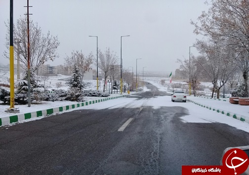 بارش برف به روایت تصویر در استان سمنان+ تصویر