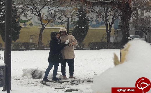 شادی&zwnj;های کودکانه در یک روز برفی + تصاویر