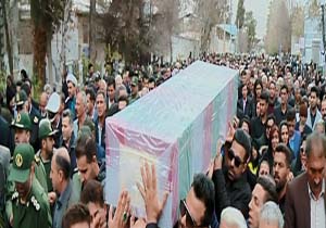 بدرقه شهید حادثه سقوط هواپیمای بویینگ به خانه ابدی