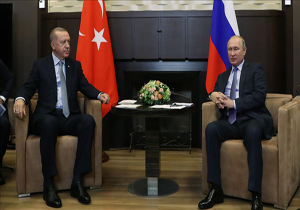 دیدار و گفت‌وگوی اردوغان و پوتین پیش از برگزاری کنفرانس لیبی