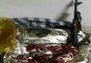 دستگیری شکارچیان غیرمجاز یک راس بز کوهی در دلفان