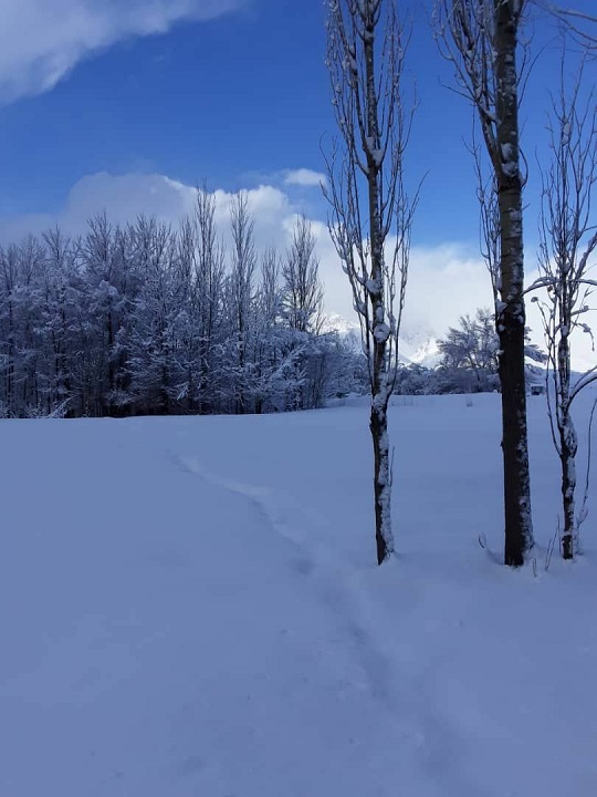 تصاویری زیبا و زمستانی از طبیعت روستای بیرگان