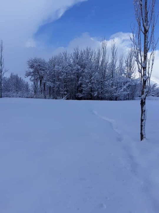 تصاویری زیبا و زمستانی از طبیعت روستای بیرگان