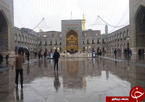 تصاویر روز برفی در حرم مطهر امام رضا(ع)