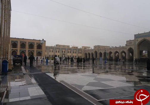 تصاویر روز برفی در حرم مطهر امام رضا(ع)