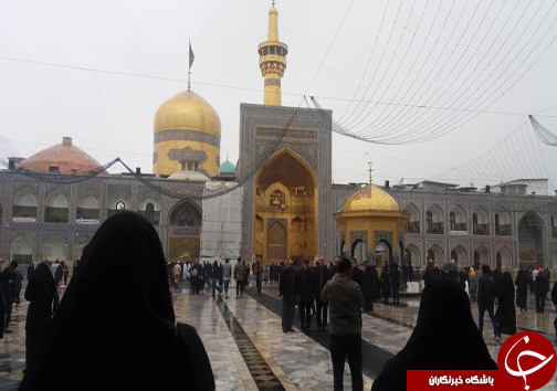تصاویر روز برفی در حرم مطهر امام رضا(ع)